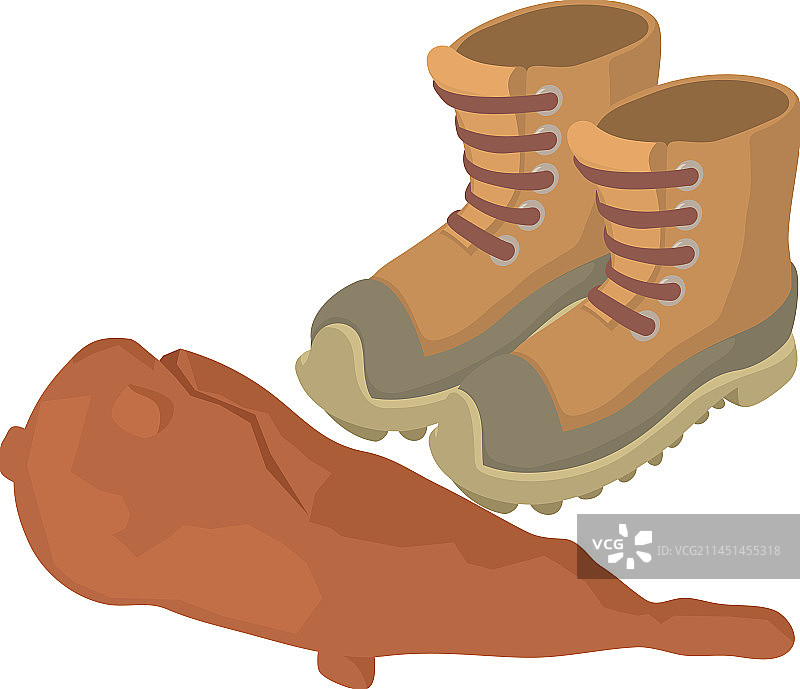 古典等距的远足概念图标图片素材