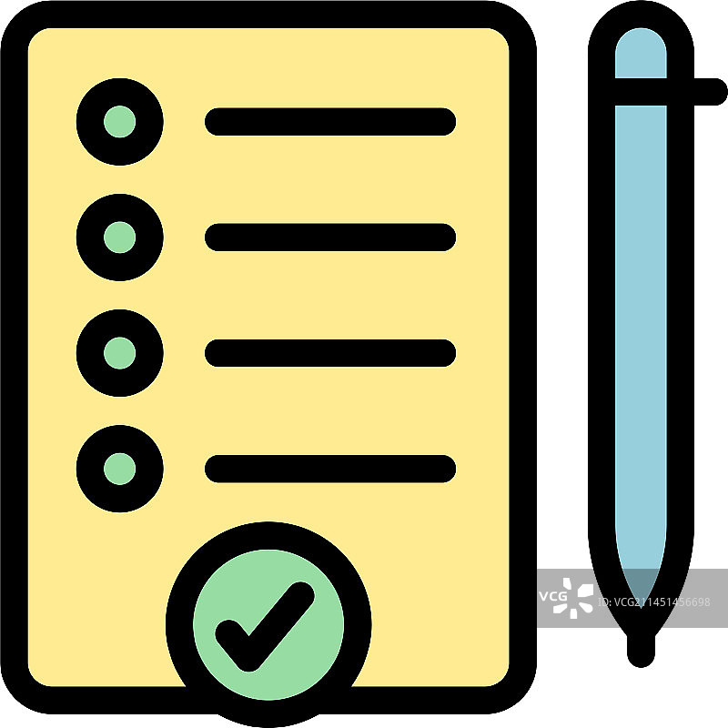 扁平风成功剪贴板图标图片素材