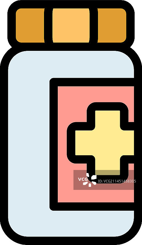 塑料药瓶图标图片素材