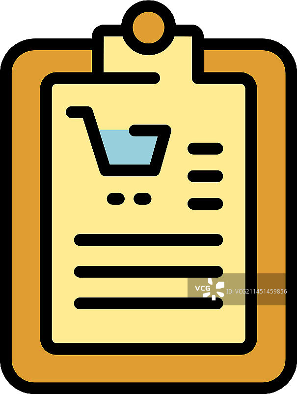 包裹剪贴板扁平图标图片素材