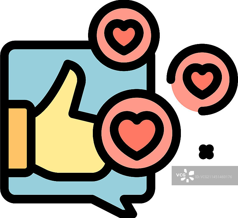 扁平风格的消息图标图片素材