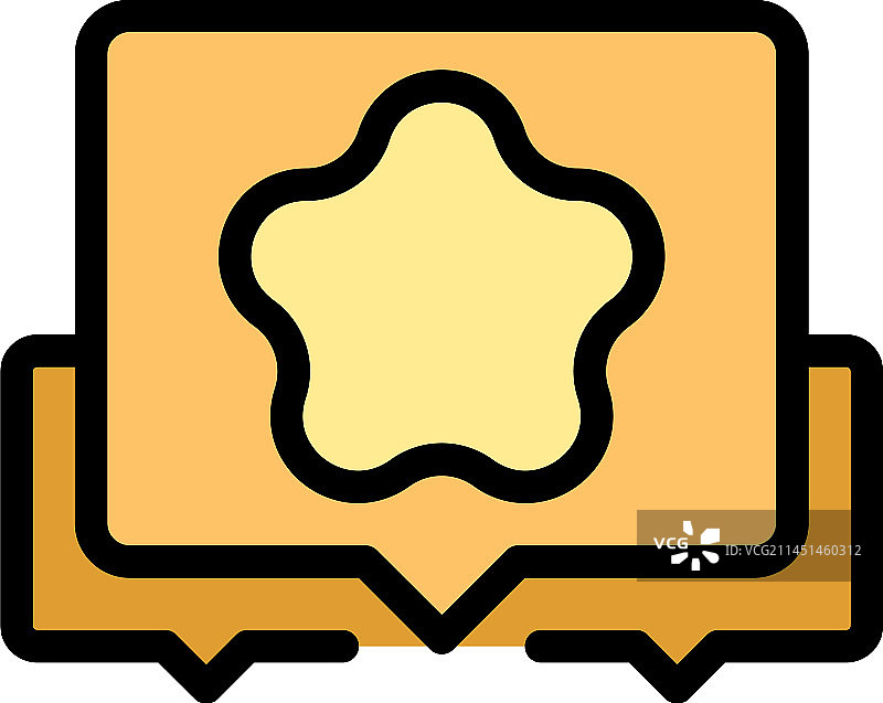 影响消息图标扁平图片素材