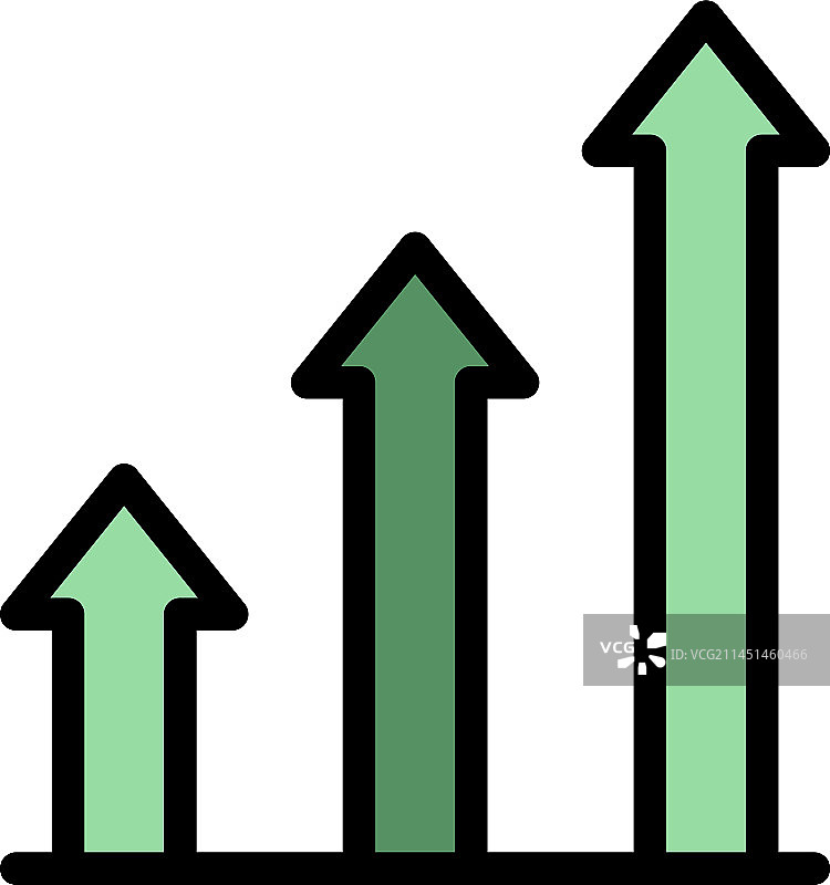 客户增长图表图标图片素材
