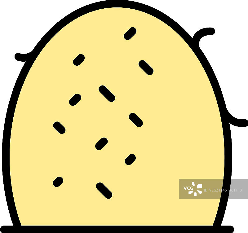 农场干草捆扁平图标图片素材