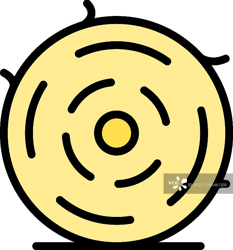 谷仓草捆扁平图标图片素材