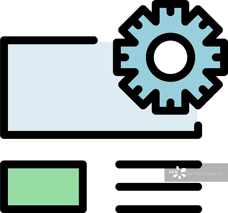 网页内容管理系统扁平图标图片素材