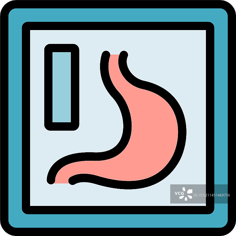 胃部检查扁平图标图片素材