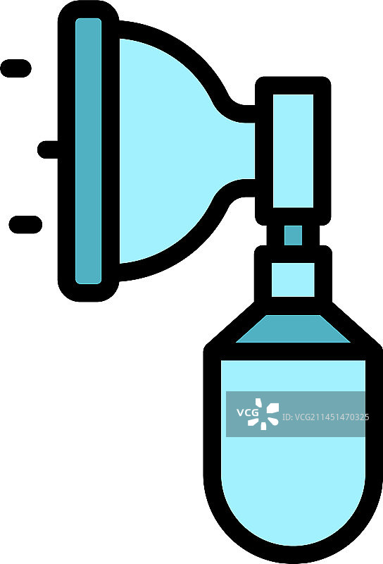 扁平鼻氧气图标图片素材