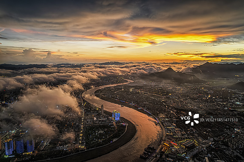 云上鳌江图片素材