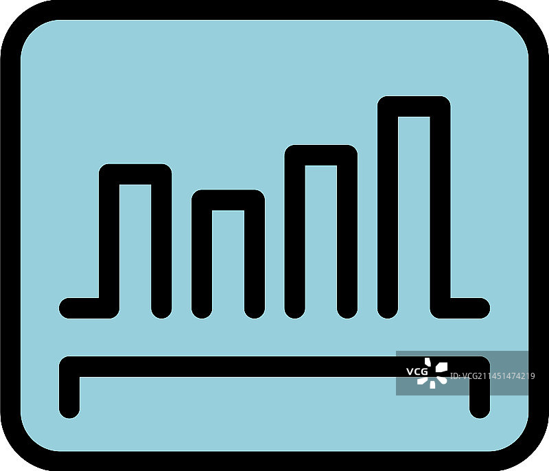 图表数据评估扁平图标图片素材