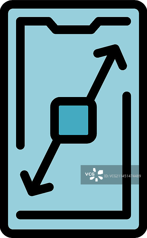 手机屏幕概览扁平图标图片素材