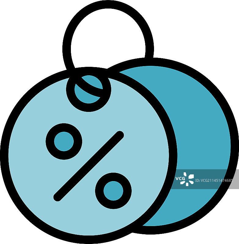 促销代码图标扁平图片素材