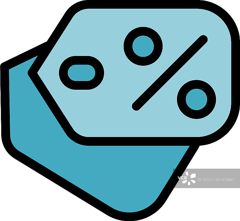 在线商店促销图标（扁平风格）图片素材