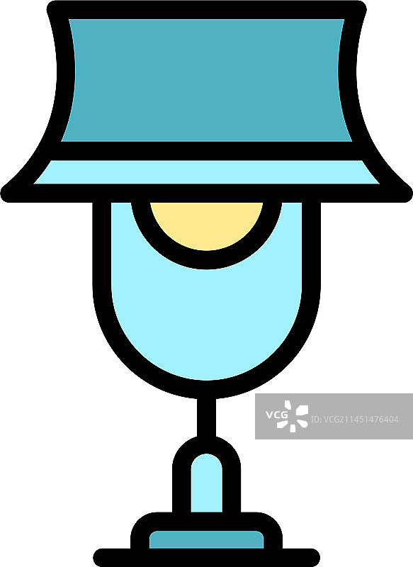 家用台灯扁平图标图片素材