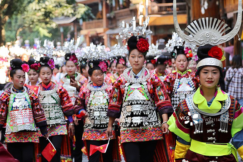苗寨盛大节日图片素材