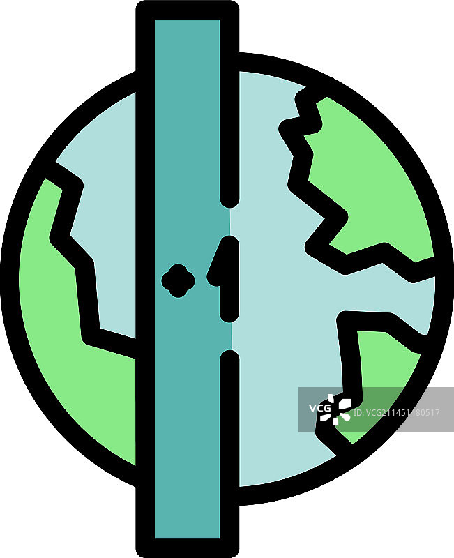 扁平风格的早时区图标图片素材