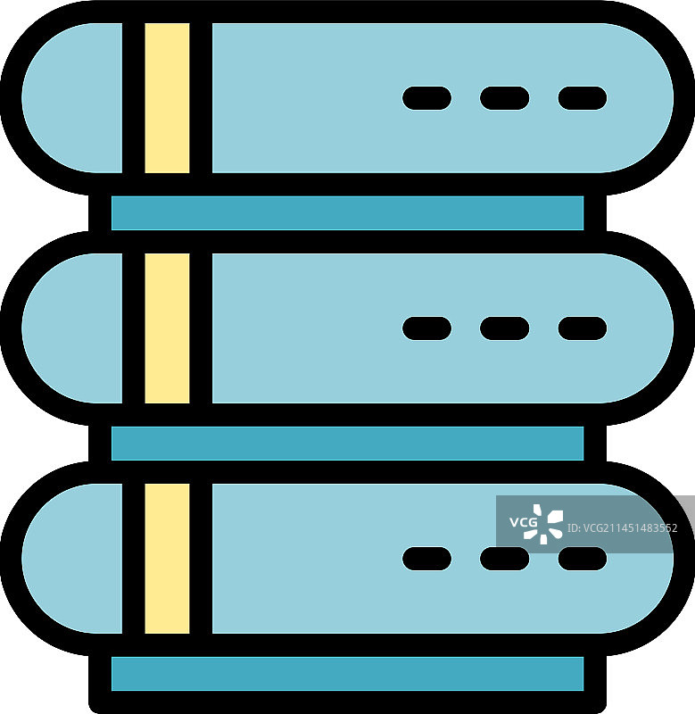 服务器内存扁平图标图片素材