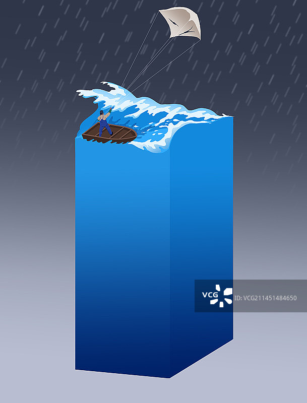 暴风雨大雨大海海上冒险远航渔taifeng图片素材
