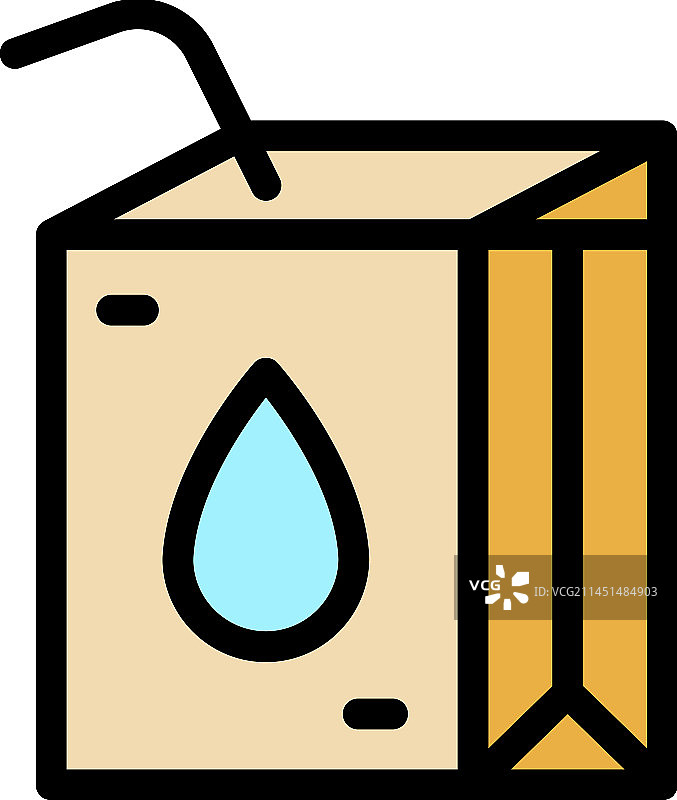 扁平风格果汁包装图标图片素材