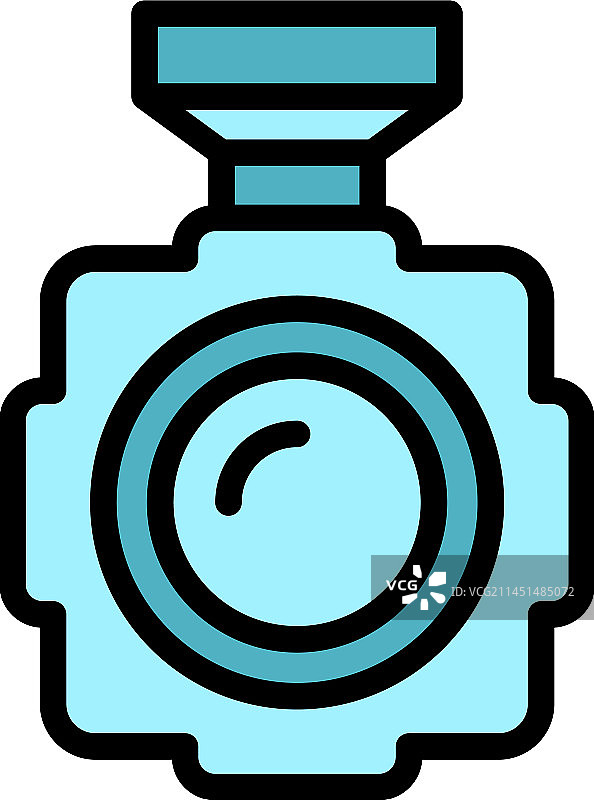 无人机摄像头扁平图标图片素材