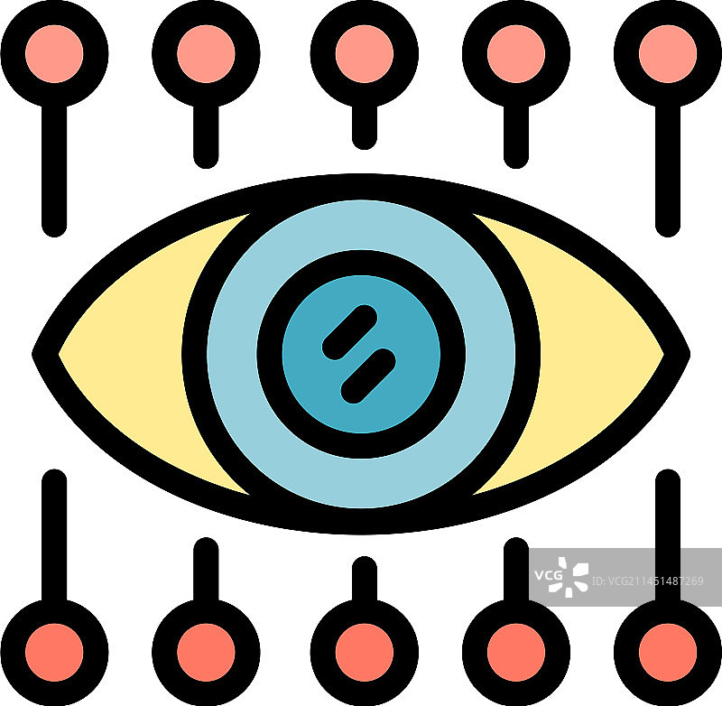 扁平化虚拟教育图标图片素材