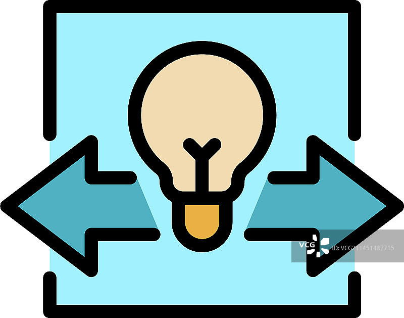 批判性思维扁平图标图片素材