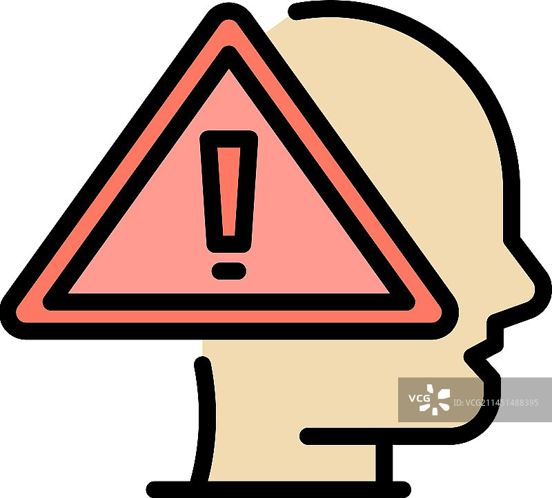 批判性思维图标扁平风设计图片素材