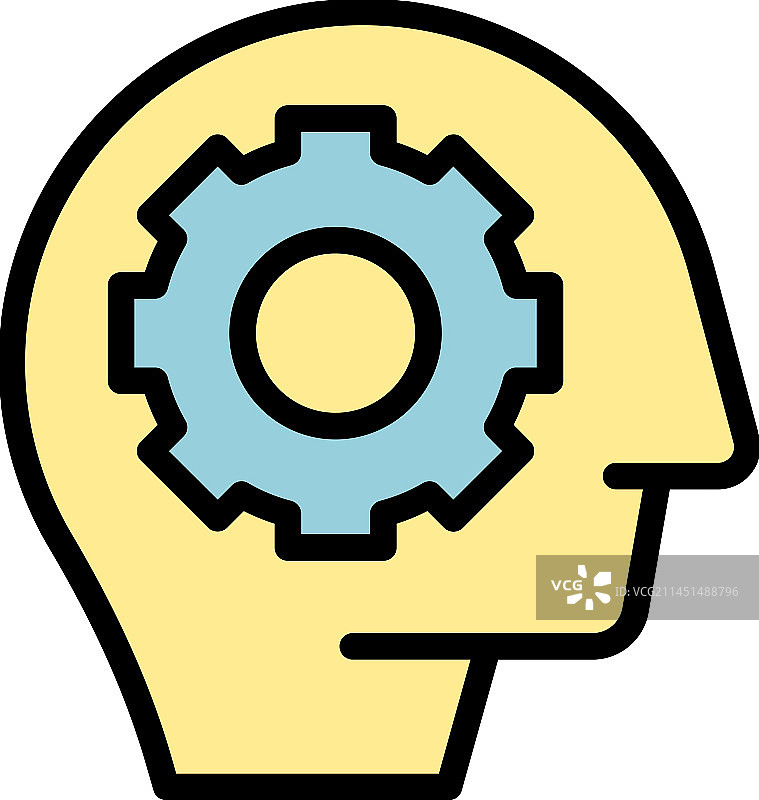 齿轮技能图标（扁平风格）图片素材