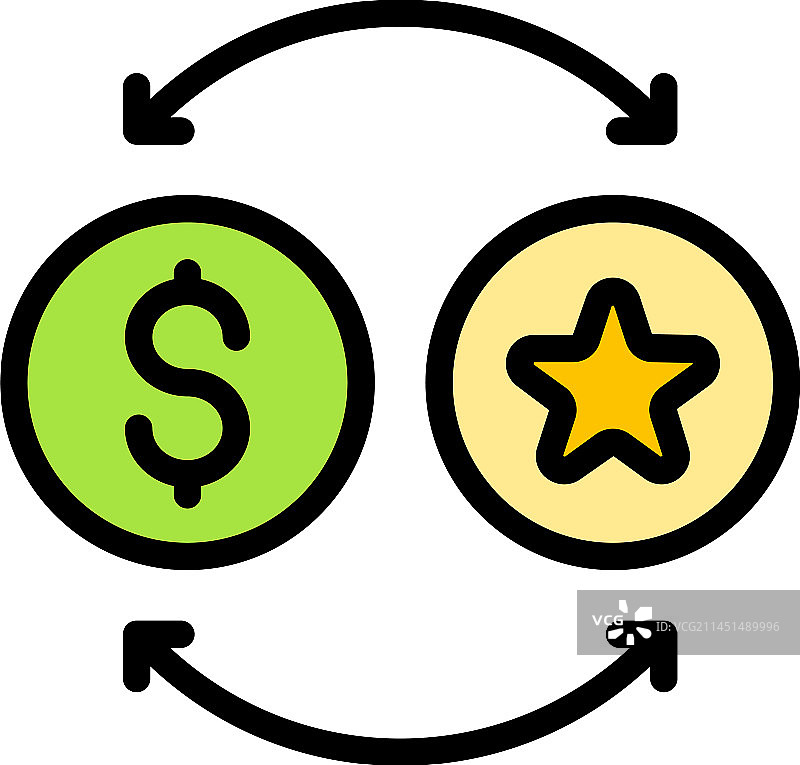 奖励更改扁平图标图片素材