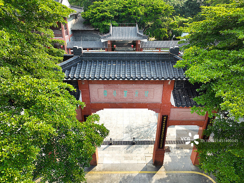 广东省东莞市大朗镇松山湖产业园区状元笔公园航拍图片素材