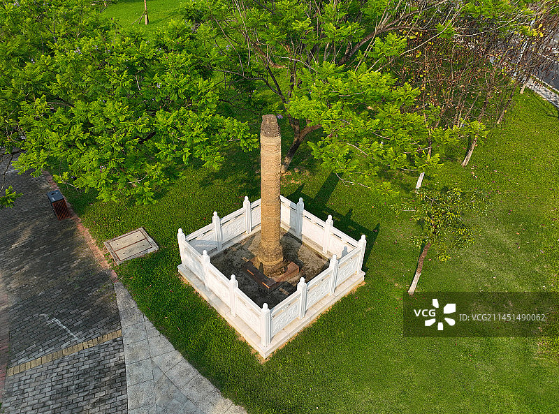 广东省东莞市大朗镇松山湖产业园区状元笔公园航拍图片素材