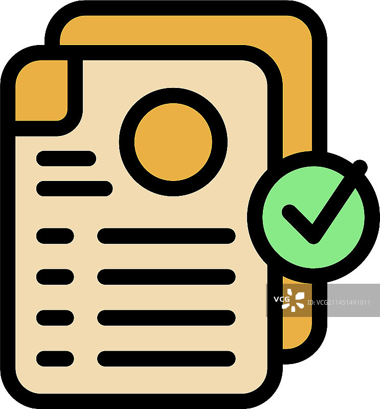 已批准的文件图标图片素材