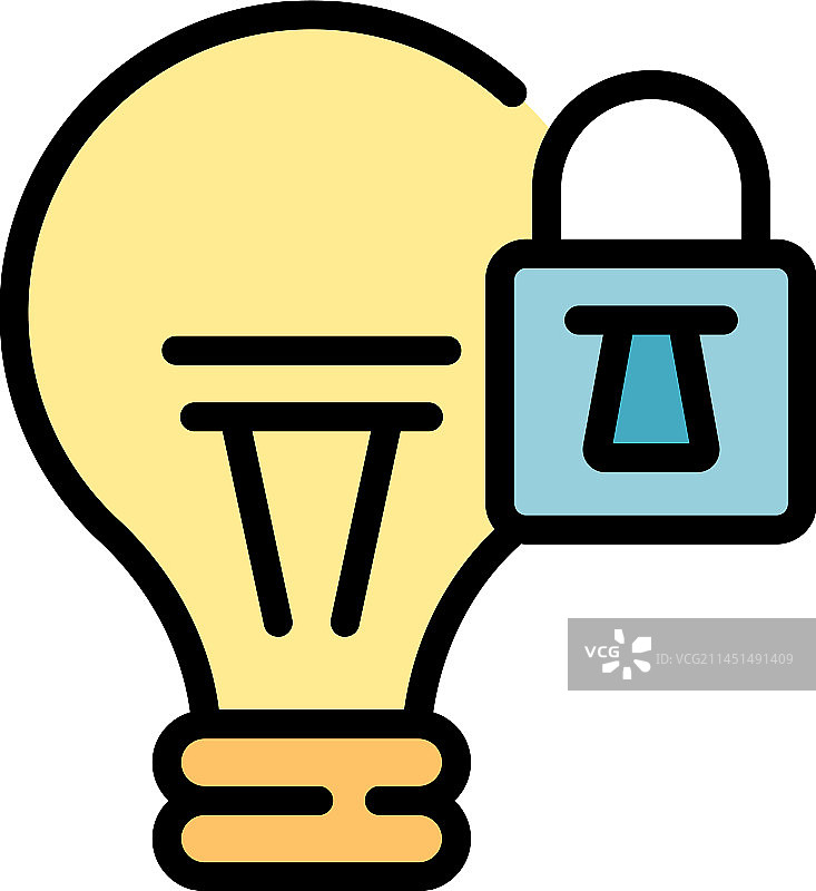 专利图标扁平风格图片素材