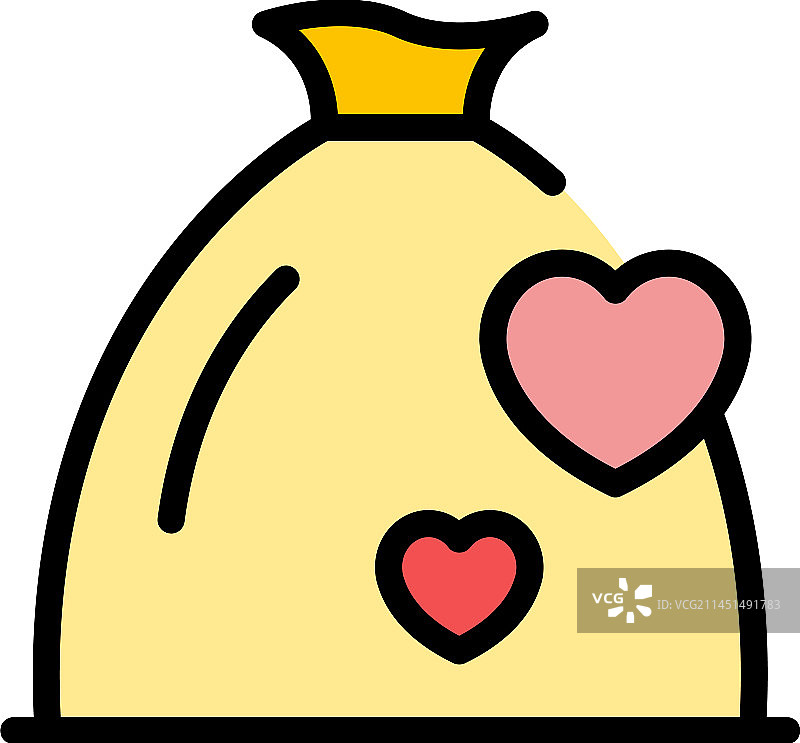 慈善袋图标图片素材