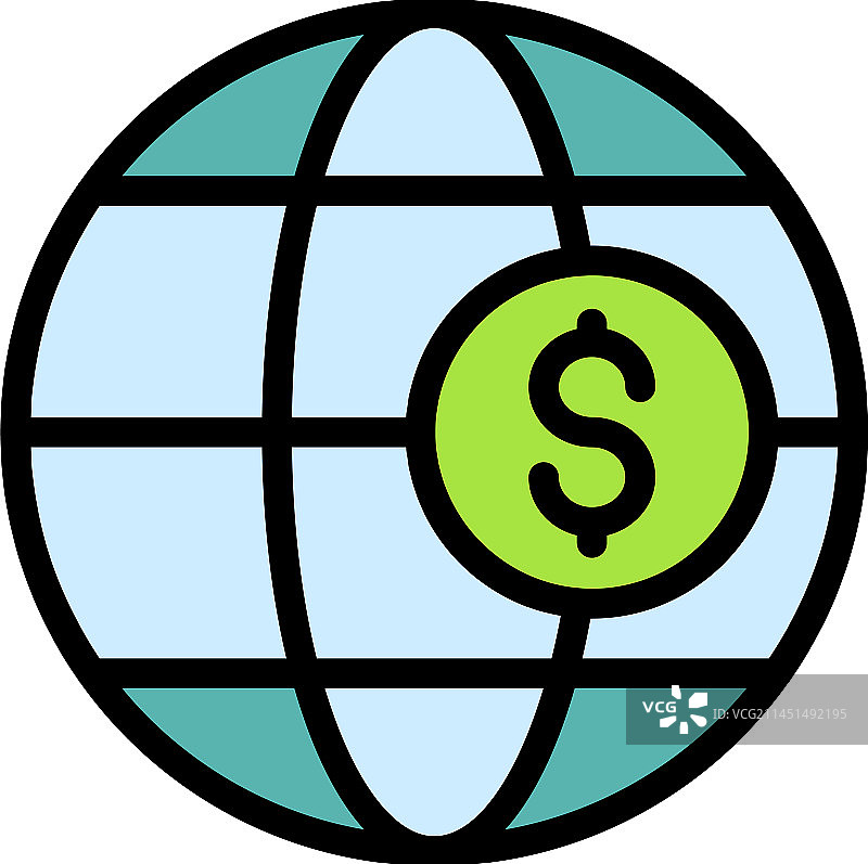 全球慈善图标（扁平风格）图片素材