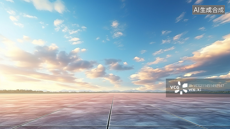 【AI数字艺术】建筑空间3D几何商业背景图片素材