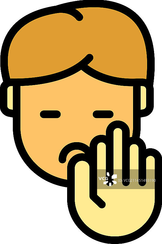 停止儿童欺凌图标（扁平风格）图片素材