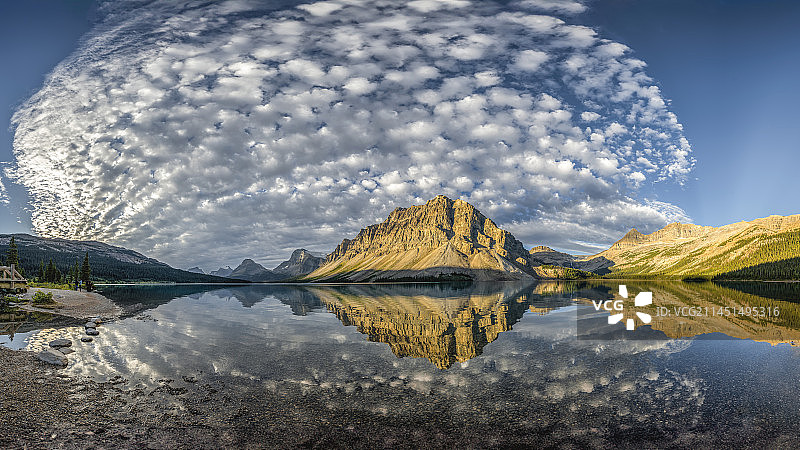 加拿大弓湖日出-Bow lake sunrise,Canada图片素材