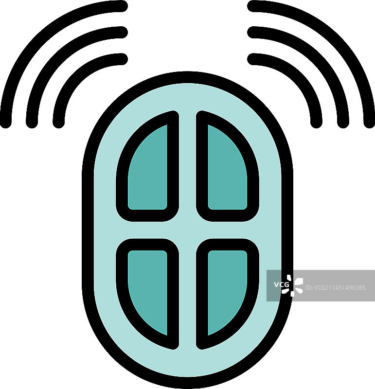 汽车遥控器扁平图标按钮图片素材