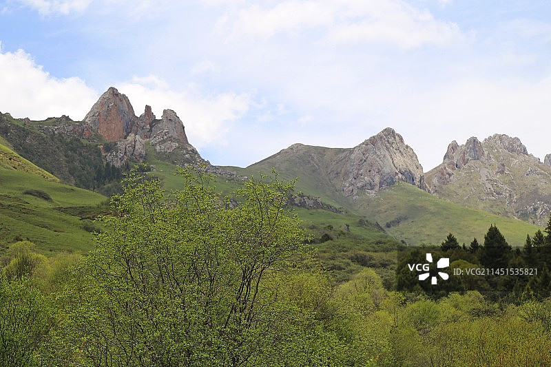 秘境甘南则岔石林图片素材
