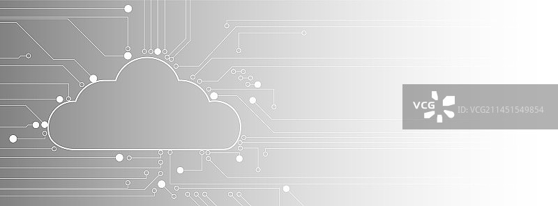 云技术集成数字网络概念图片素材