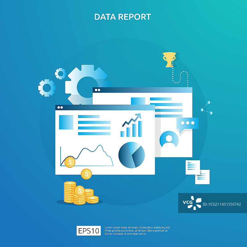 用于SEO分析的数字图表数据图片素材