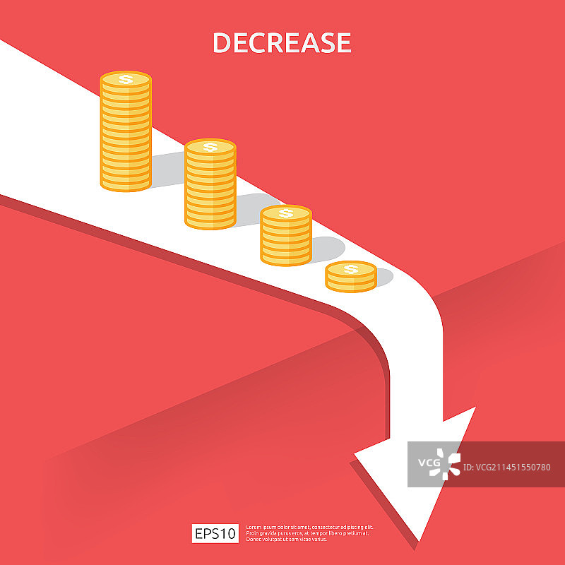 商务金融危机概念金钱下跌图片素材