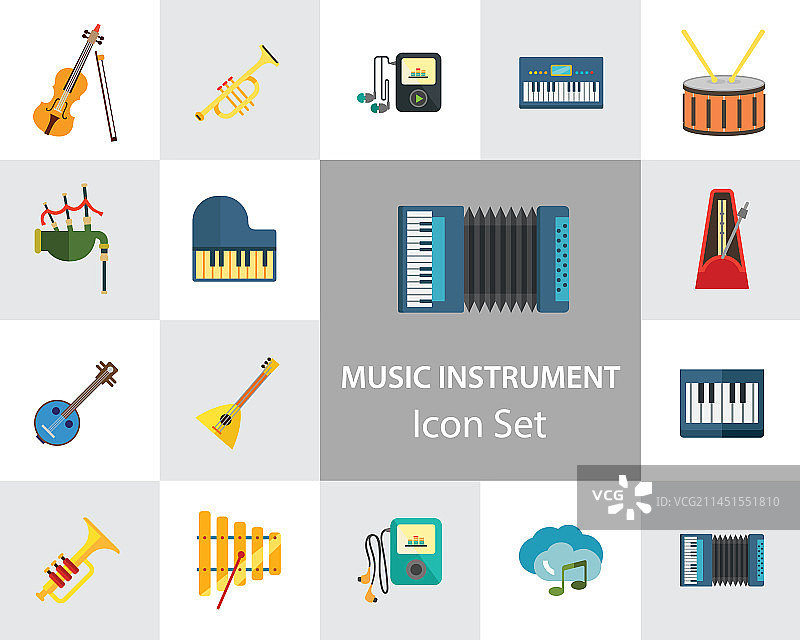 乐器图标合集图片素材