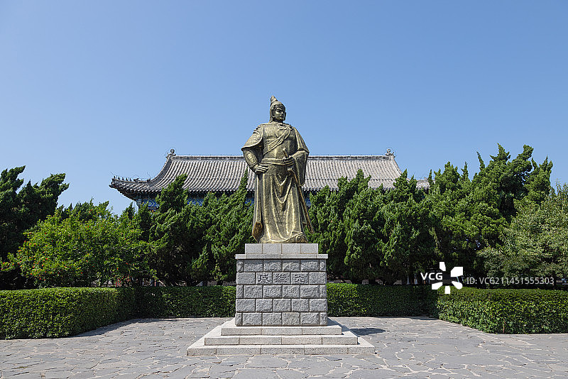 山东烟台蓬莱戚继光故里雕塑图片素材