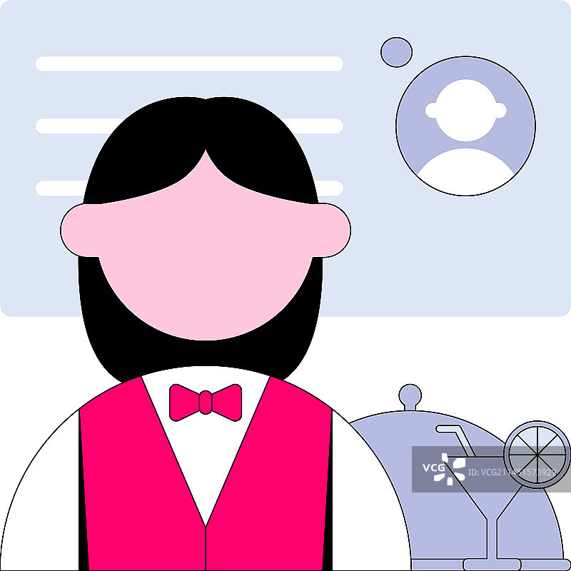 服务员icon，职业，职业场景图片素材