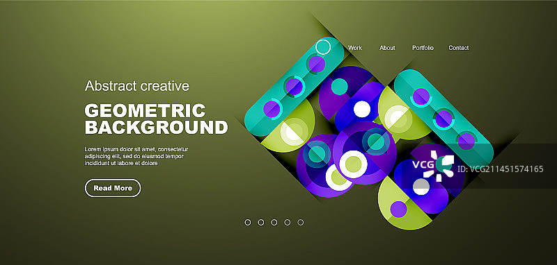 抽象技术登陆页面的背景与图片素材