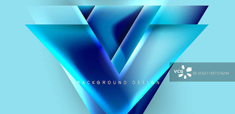 抽象背景与重叠的三角形和图片素材