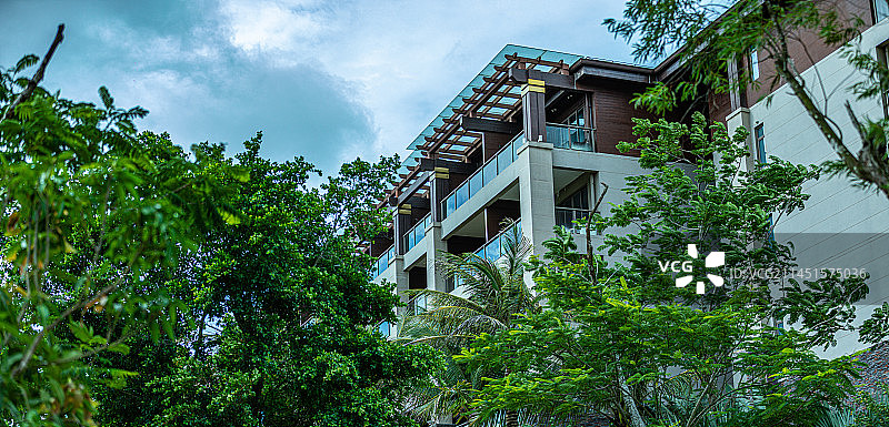 别墅建筑外立面图片素材