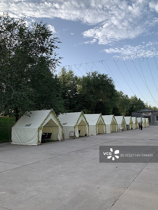 山西临汾汾河公园图片素材